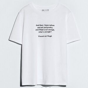 Zara Van Gogh t-shirt white